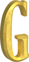 d'oro lettera illustrazione png