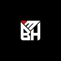 mbh letra logo vector diseño, mbh sencillo y moderno logo. mbh lujoso alfabeto diseño