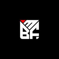 mbf letra logo vector diseño, mbf sencillo y moderno logo. mbf lujoso alfabeto diseño