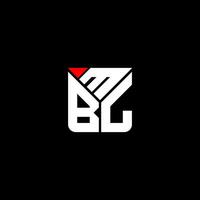 mbl letra logo vector diseño, mbl sencillo y moderno logo. mbl lujoso alfabeto diseño