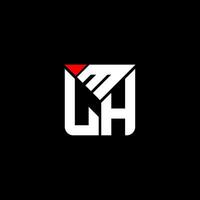 mlh letra logo vector diseño, mlh sencillo y moderno logo. mlh lujoso alfabeto diseño