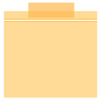 Orange sticky notes png