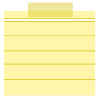 Yellow sticky notes png