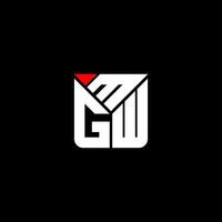 mgw letra logo vector diseño, mgw sencillo y moderno logo. mgw lujoso alfabeto diseño