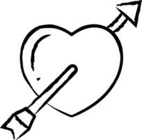 Heart hand drawn vector illustration