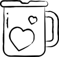 mug hand drawn vector illustration