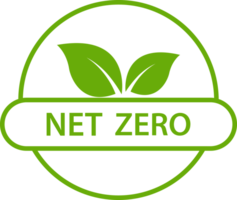 net zero carbon footprint icon emissions free no atmosphere pollution CO2 neutral stamp for graphic design, logo, website, social media, mobile app, UI png