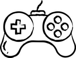 Controller hand drawn vector illustration