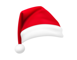 The isolated red, white santa claus hat celebrate party icon png