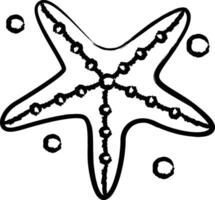 Starfish hand drawn vector illustration