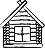 cabin hand drawn vector illustration