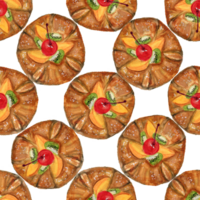 Brot Brötchen Croissant dänisch Gebäck Brot Aquarell Hintergrund isoliert png