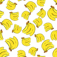 banane sans couture modèle mignonne Jaune mignonne png