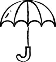 Umbrella hand drawn vector illustration