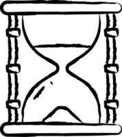 reloj de arena mano dibujado vector ilustración