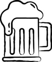 Beer hand drawn vector illustration