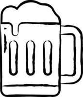 cerveza mano dibujado vector ilustración