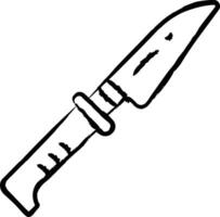 Army knife hand drawn vector illustration