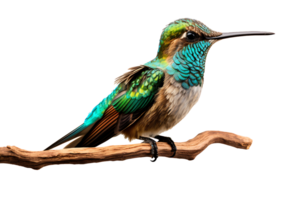 ai généré photo réaliste de une colibri isolé sur transparent Contexte png