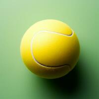 ai generado amarillo tenis pelota en aislado antecedentes - ai generado imagen foto