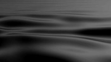 Abstract background of black waves, reflection.3D render. photo