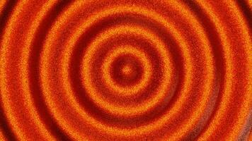 Abstract background of orange and red circles. Wave shape. 3D rendering. photo