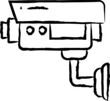 Camera hand drawn vector illustration