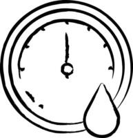 Hygrometer hand drawn vector illustration