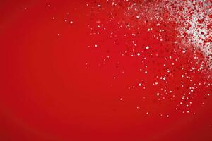 AI generated Abstract festive red background with red and icy circles with copy space for text. photo