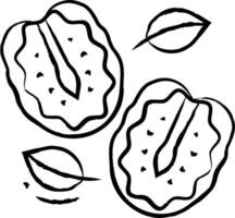 dried tomatoes hand drawn vector illustration