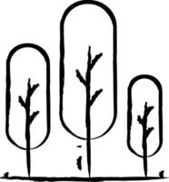Tree hand drawn vector illustration