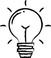 lightbulb hand drawn vector illustration