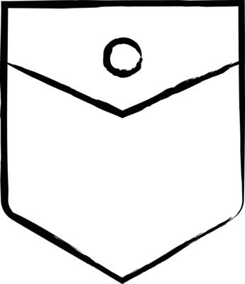 pocket hand drawn vector illustration