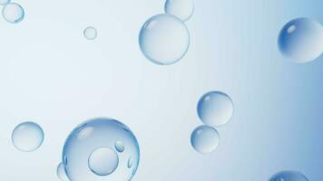 Blue water drop background, 3d rendering. video