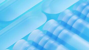 Abstract glass shape background, 3d rendering. video