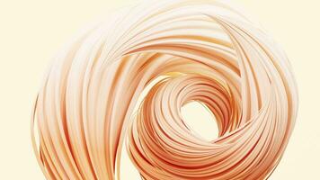 Flowing and twist geometry lines, 3d rendering. video