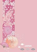 Japanese style pattern background or cover design. vector