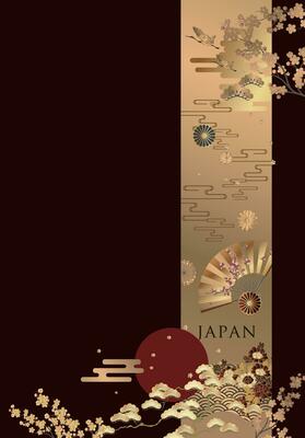 Japanese style pattern background or cover design.