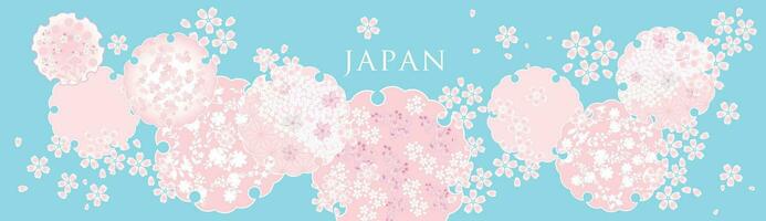 Japanese style pattern background or cover design. vector