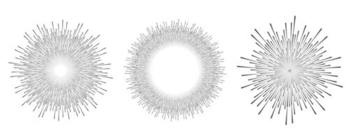 Circle sound wave. Audio music equalizer. Round circular icons set. Spectrum radial pattern and frequency frame. Vector design