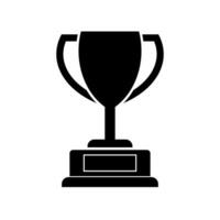 campeones taza premio icono aislado en blanco antecedentes. ganador trofeo vector ilustración