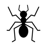 Ant icon isolated on white background. Vector illustration