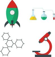 Collection of STEM Day. With Cartoon Design Style. Isolated Vector Icon.