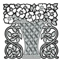 retro diseño original floral Clásico emblemas pizarra conjunto aislado vector