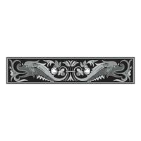 Vintage floral classic calligraphic retro vignette scroll frames ornamental design elements black set isolated vector