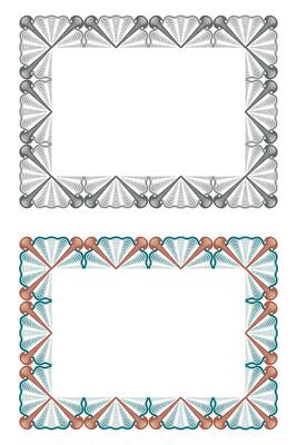 Hand drawn horizontal banners set with retro style ribbons decoration elements isolated vector illustration