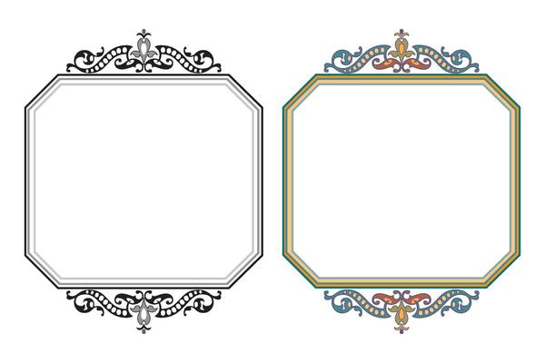 Hand drawn horizontal banners set with retro style ribbons decoration elements isolated vector illustration