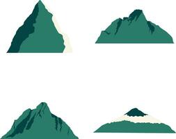 internacional montaña día icono colocar. resumen decoración. vector ilustración