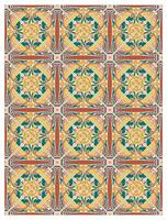 decorativo arabesco y ornamental mandala antecedentes conjunto aislado vector