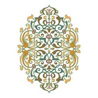 Vintage retro floral calligraphic art decorative elements sketch set with flowers and bird isolated vector